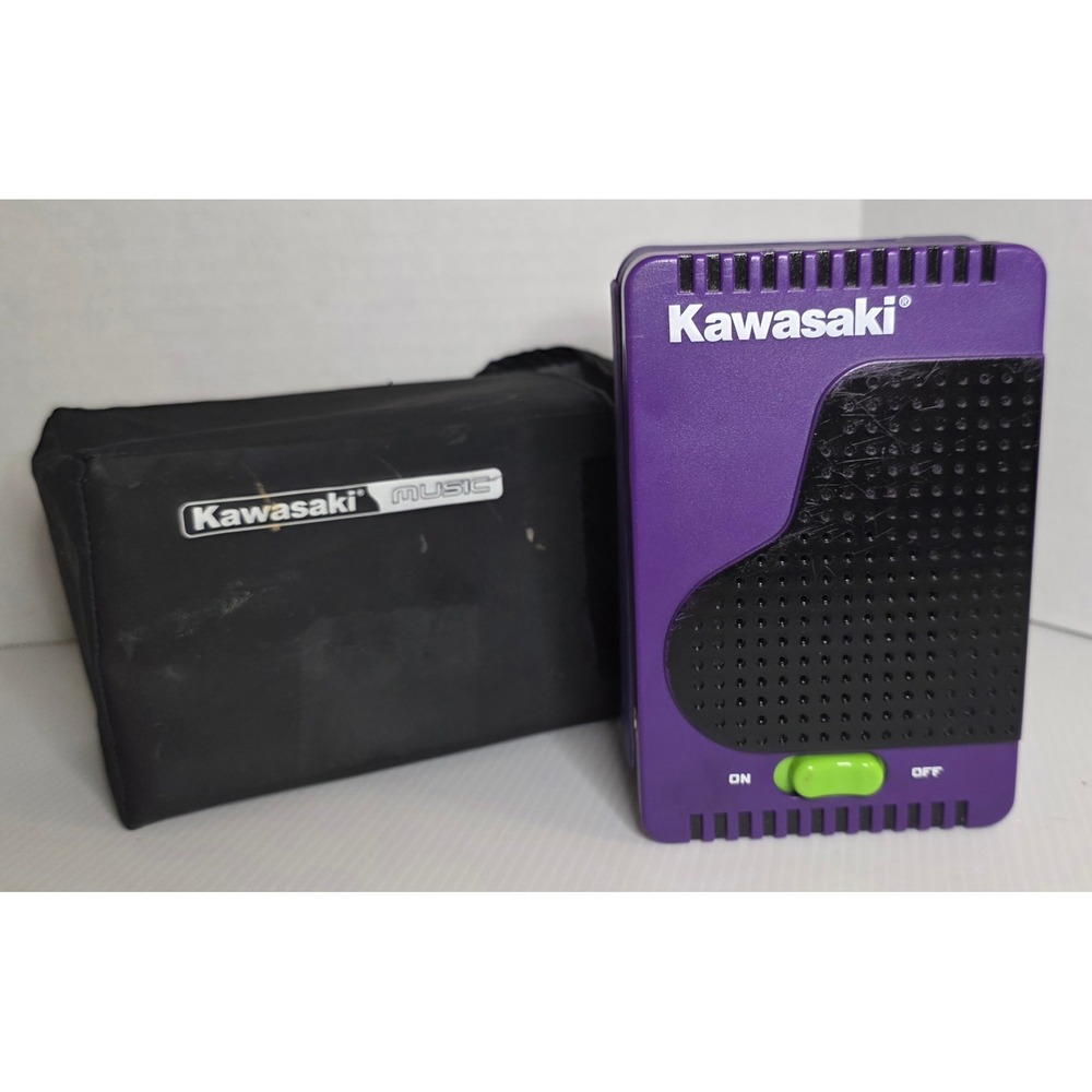 Kawasaki Music‎ Folding Electronic Keyboard Toy w Case Purple DSI 2002 Tested
